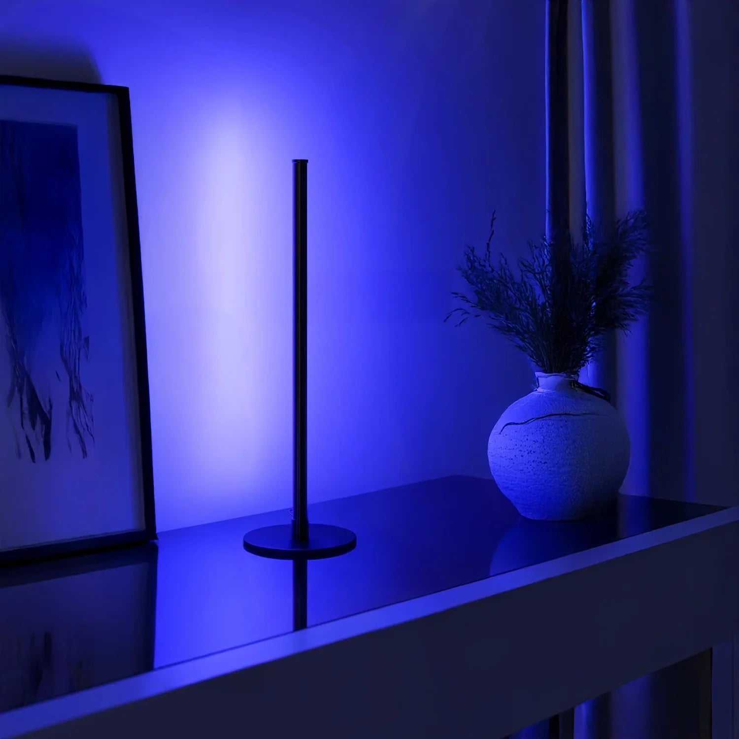 Elegant White Mini Nova Table Lamp for Bedside Nightstand Decor