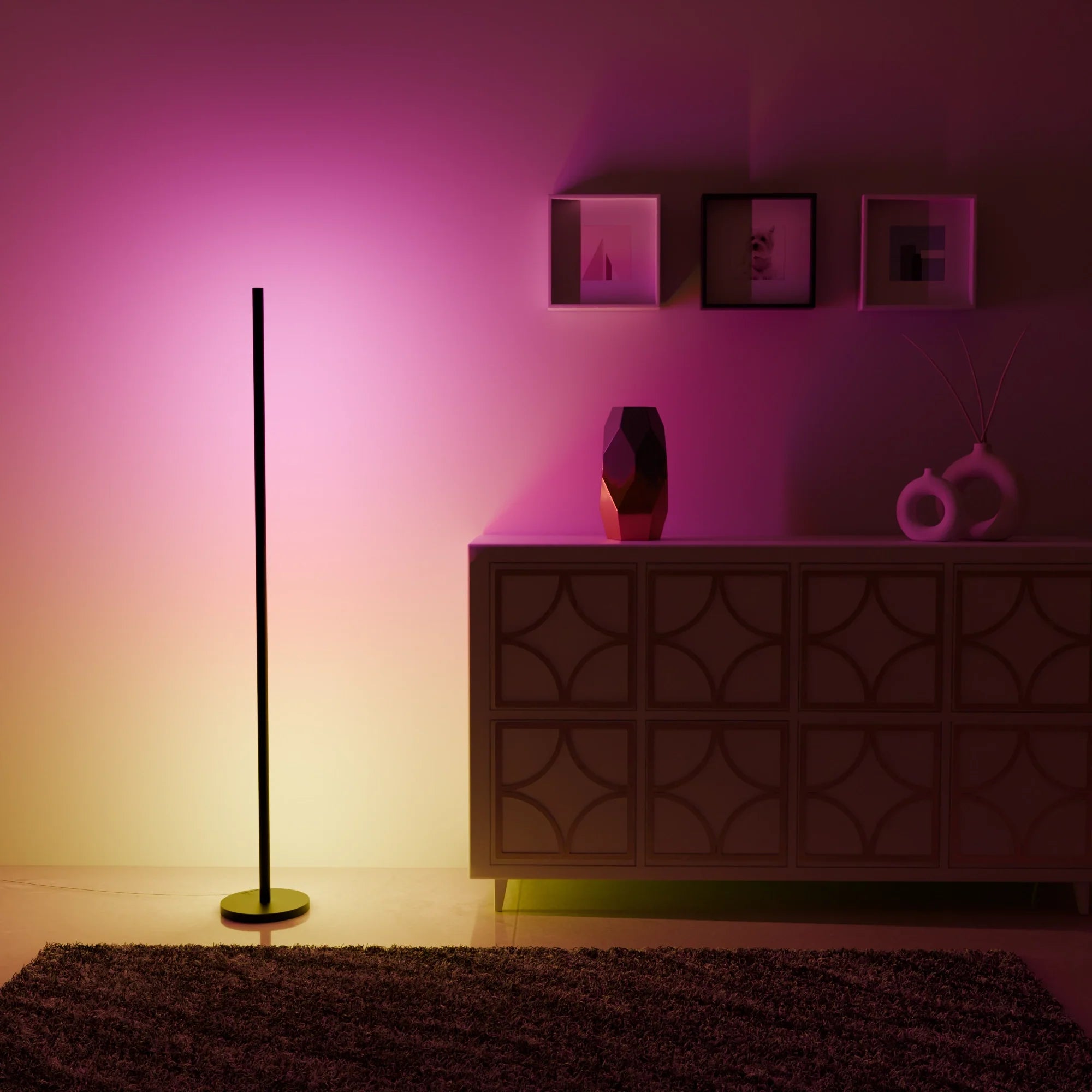 Elegant Mid-Century Modern Brass Floor Lamp for Living Room Bedroom Use