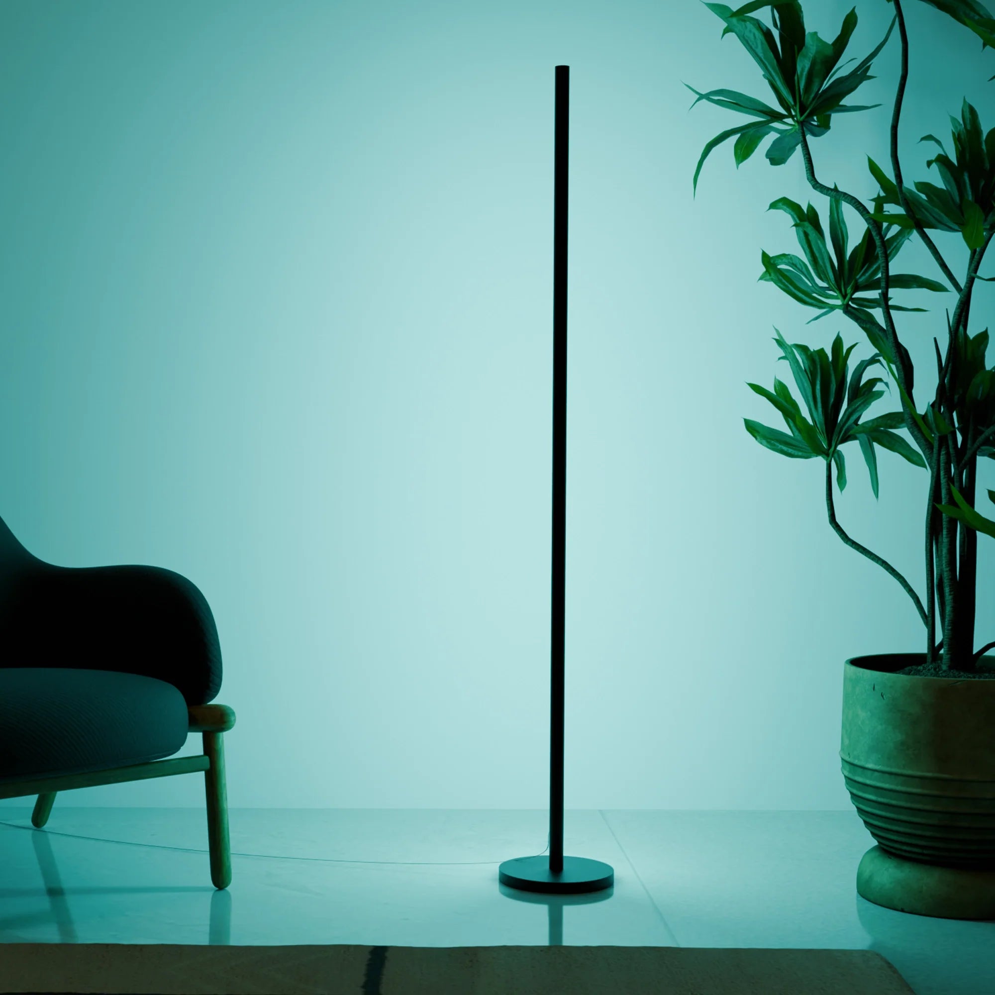 Elegant Mid-Century Modern Brass Floor Lamp for Living Room Bedroom Use