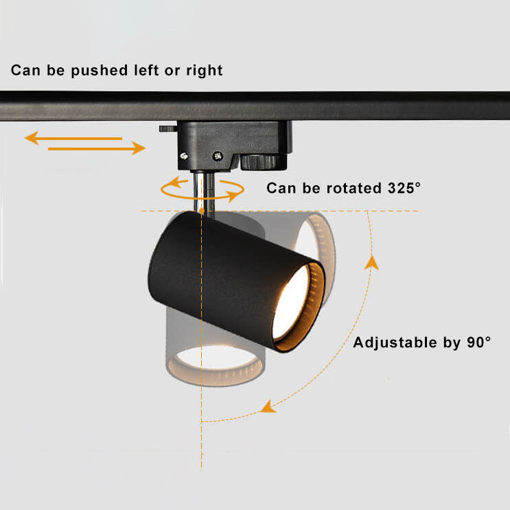 Sleek Black Tubular LED Flush Mount Track Lighting for Contemporary Homes