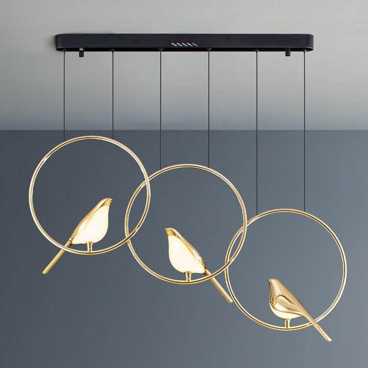 Nordic Bird-Shaped Acrylic LED Chandelier for Modern Living Spaces
