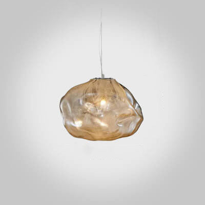 Contemporary Clear Glass Cloud Pendant Light for Living Room Dining Room