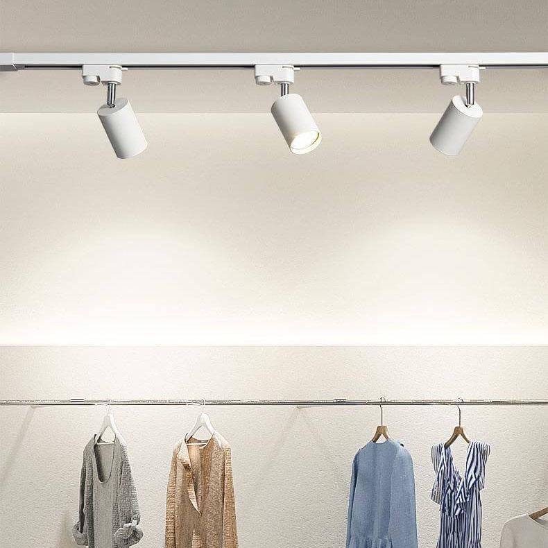 Sleek Black Tubular LED Flush Mount Track Lighting for Contemporary Homes