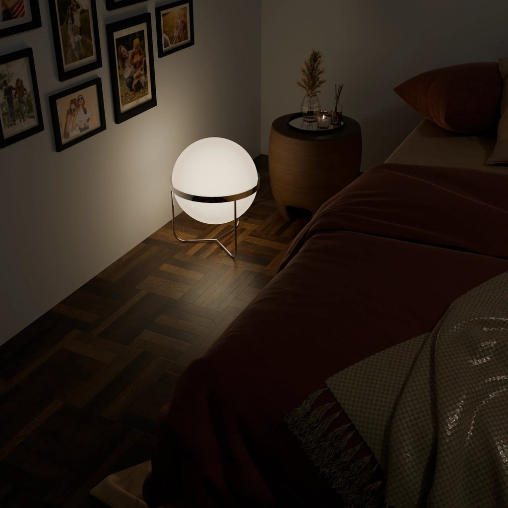 Elegant White Ceramic Table Lamp for Living Room or Bedroom Decor