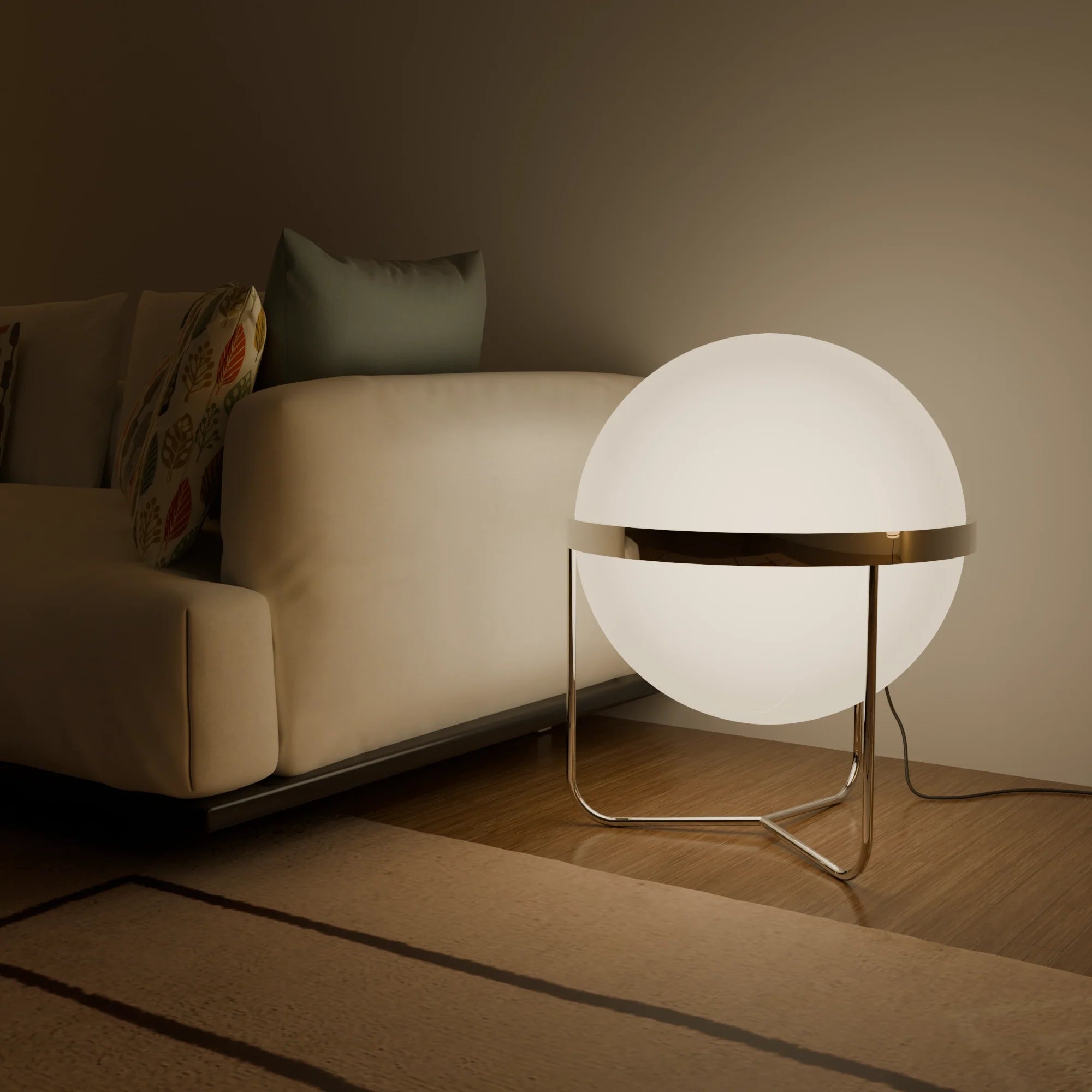 Elegant White Ceramic Table Lamp for Living Room or Bedroom Decor