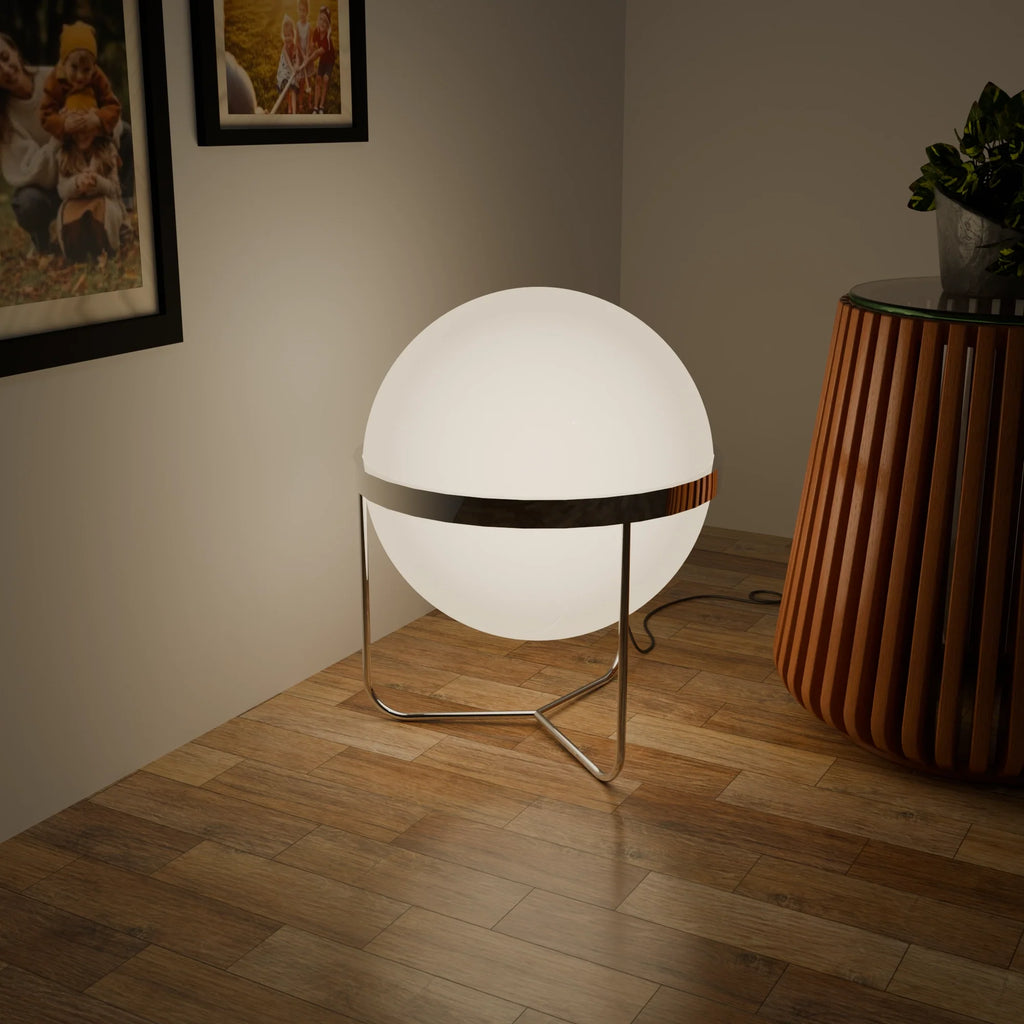 Elegant White Ceramic Table Lamp with Gold Accent for Home Decor