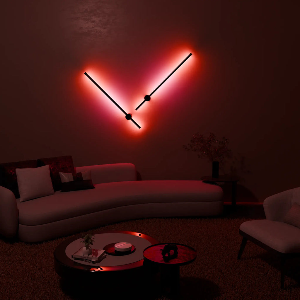 Elegant Black Metal Wall Lamp for Contemporary Living Room Decor