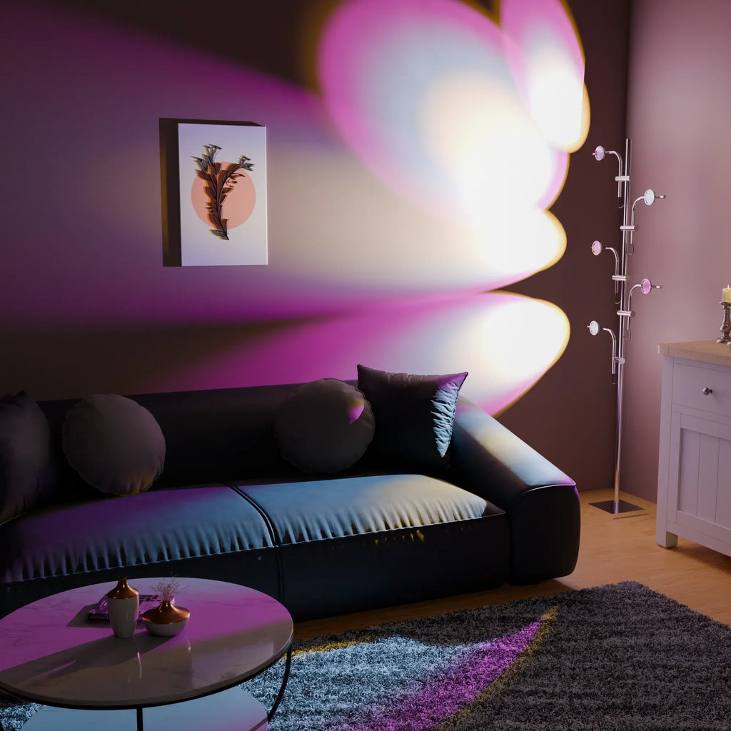 Modern Black Phoenix Floor Lamp with Metal Base for Living Room Decor