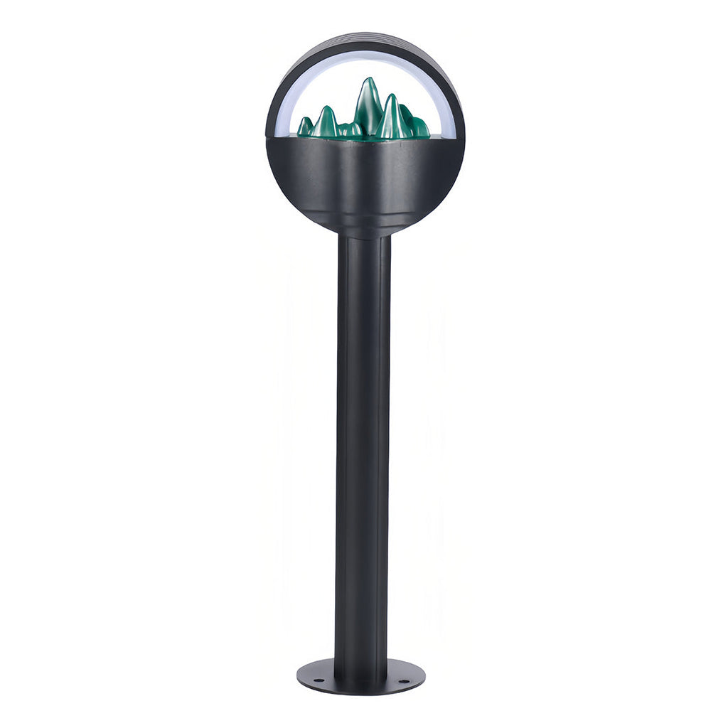 Contemporary Frosted Globe Waterproof Pathway Lights for Outdoor Gardens