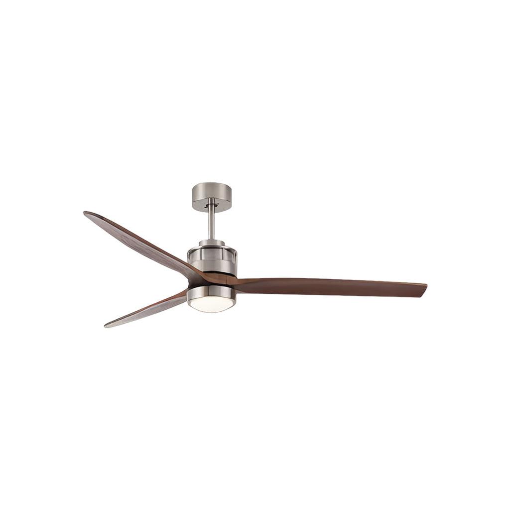 Sleek Modern White Ceiling Fan with LED Light & Remote for Living Room