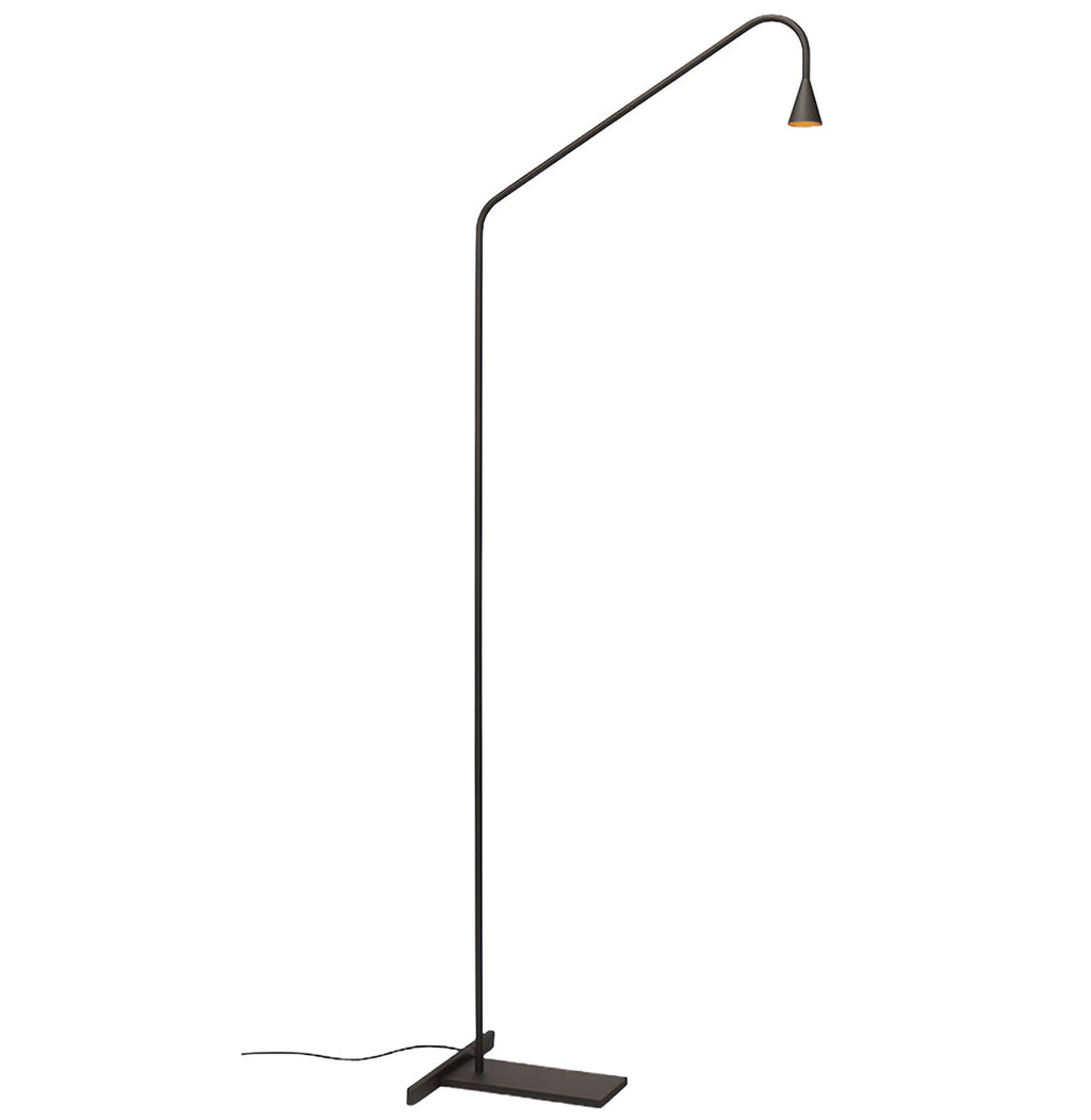 Elegant Black and Gold LED Floor Lamps for Modern Reading Spaces