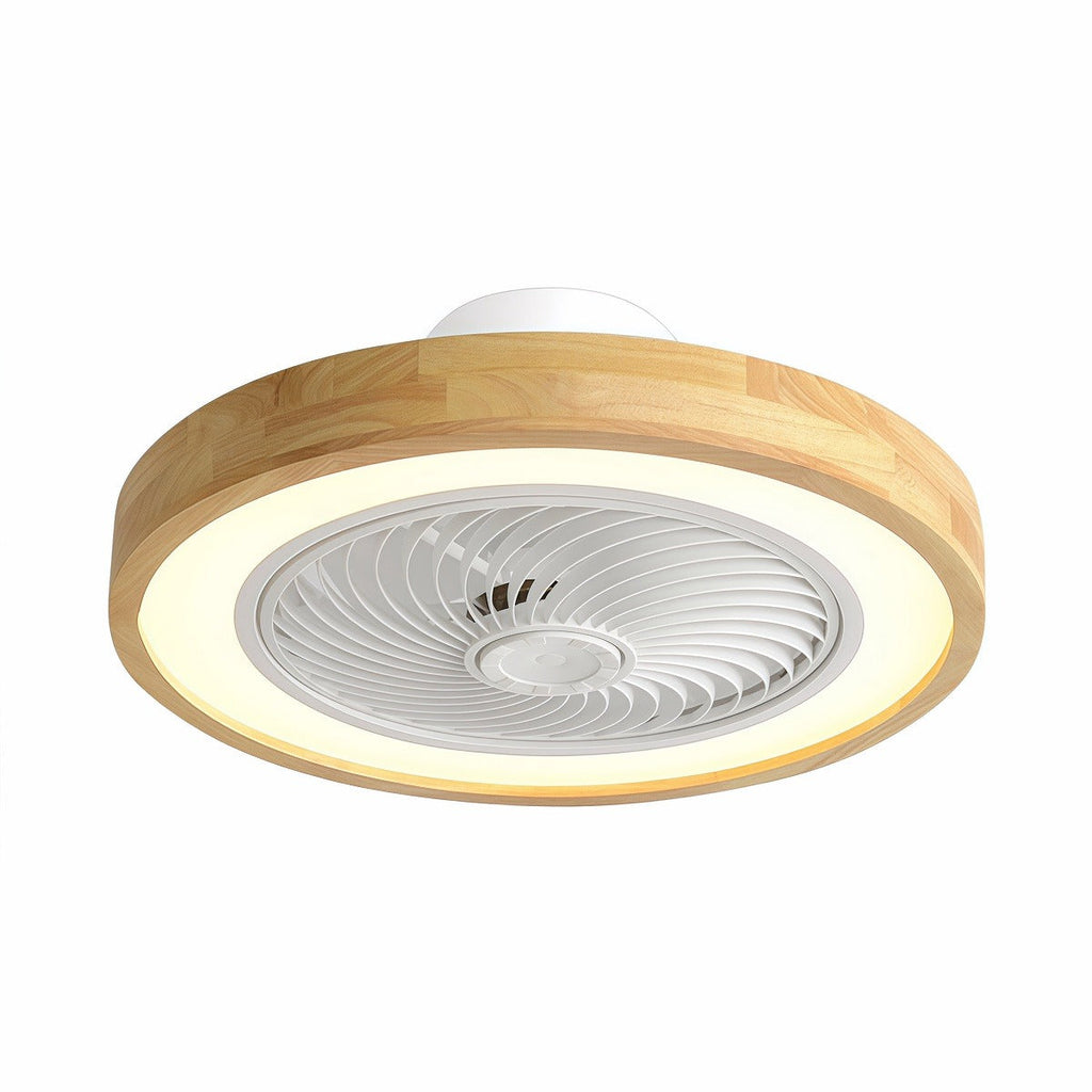 Bladeless Nordic Modern Ceiling Fan with Lights & Remote - Ideal for Living Room