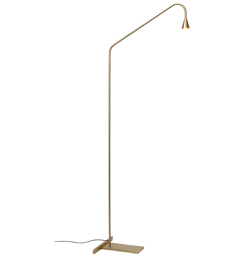 Elegant Black and Gold LED Floor Lamps for Modern Reading Spaces