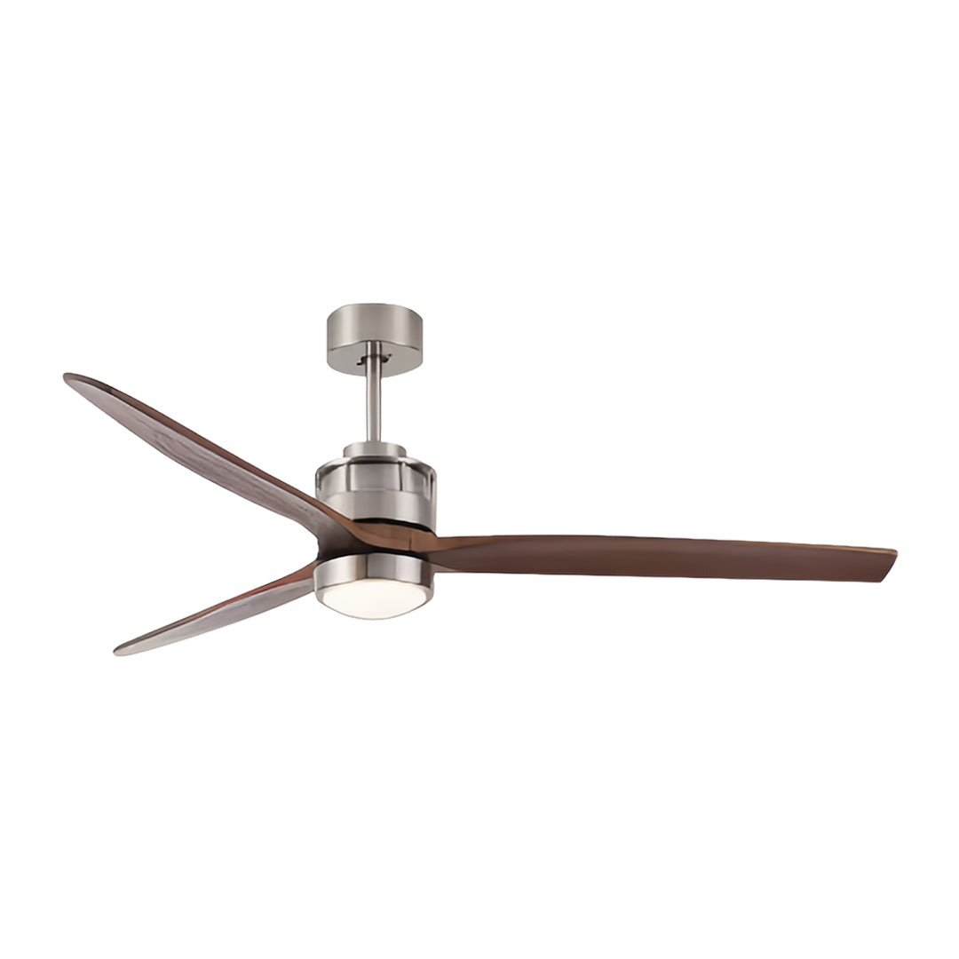 Sleek Modern White Ceiling Fan with LED Light & Remote for Living Room