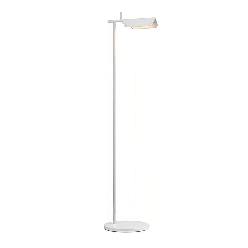 Modern Dimmable LED Floor Lamp in Elegant White for Living Room Decor