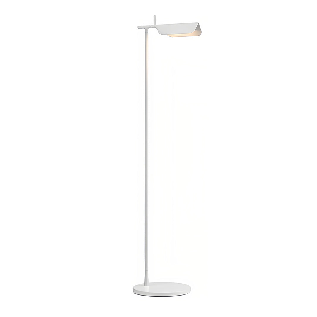 Modern Dimmable LED Floor Lamp in Elegant White for Living Room Decor