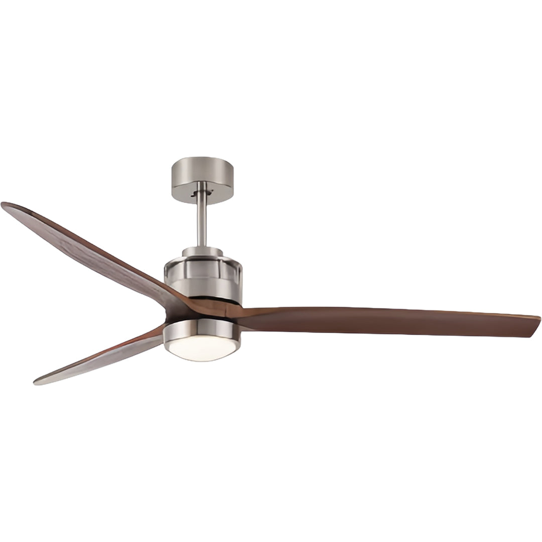 Sleek Modern White Ceiling Fan with LED Light & Remote for Living Room