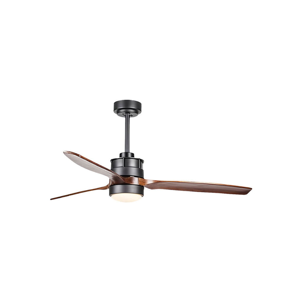 Sleek Modern White Ceiling Fan with LED Light & Remote for Living Room