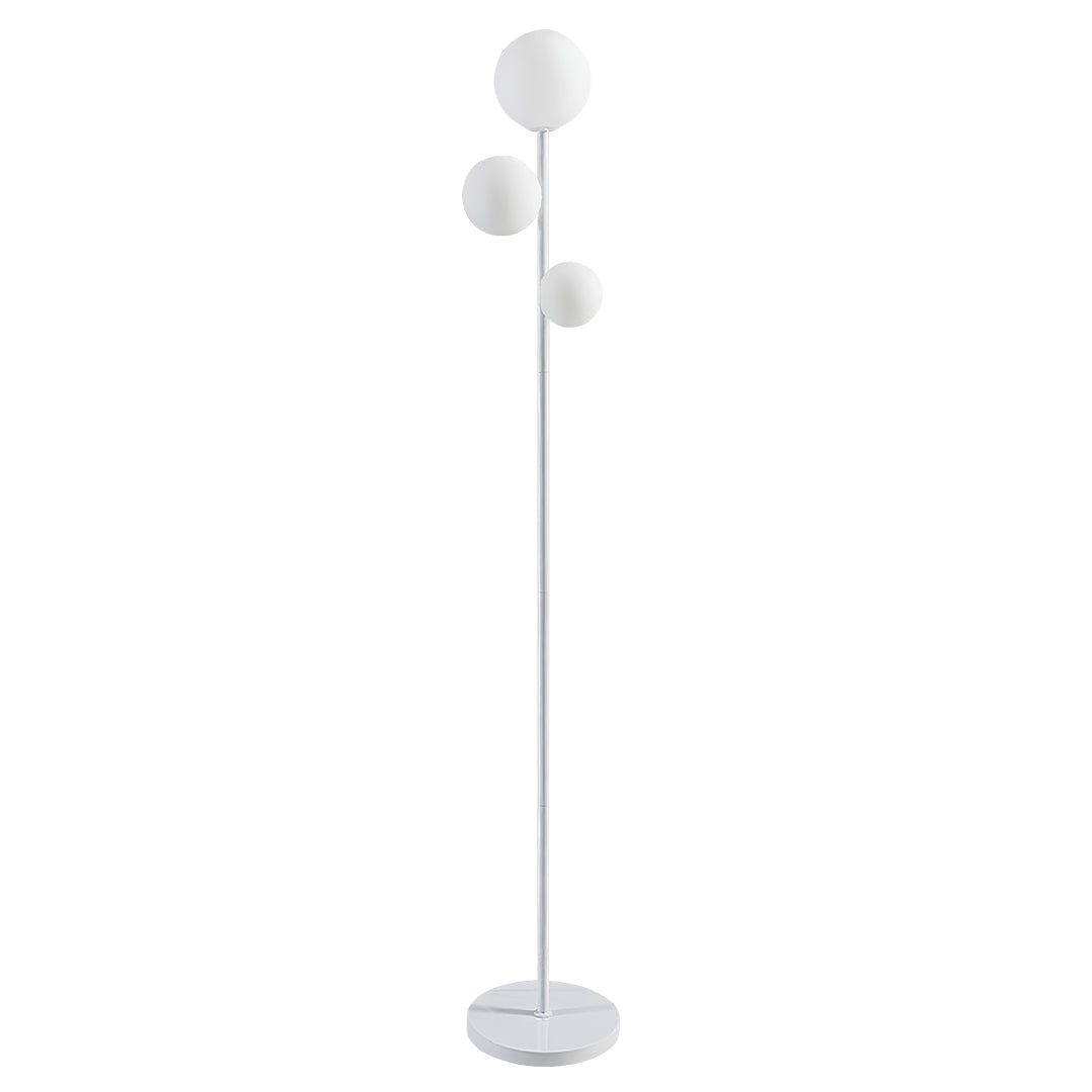 Modern Gold and Black Globe Floor Lamp for Living Room or Office Decor