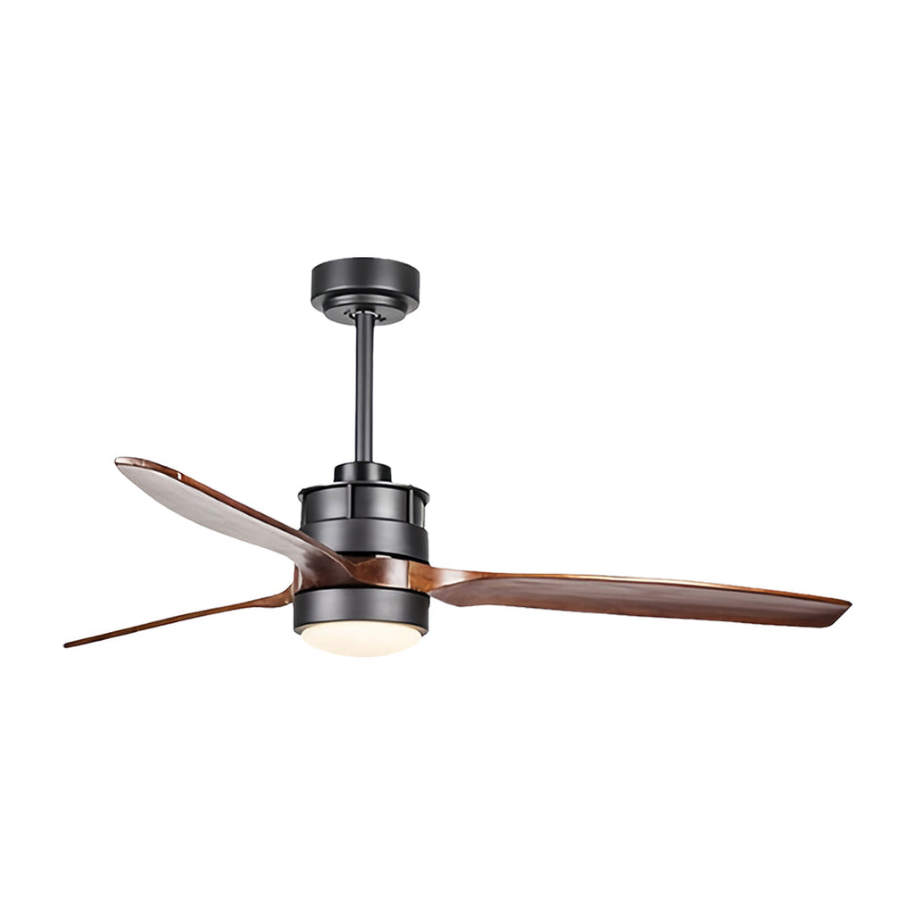 Sleek Modern White Ceiling Fan with LED Light & Remote for Living Room