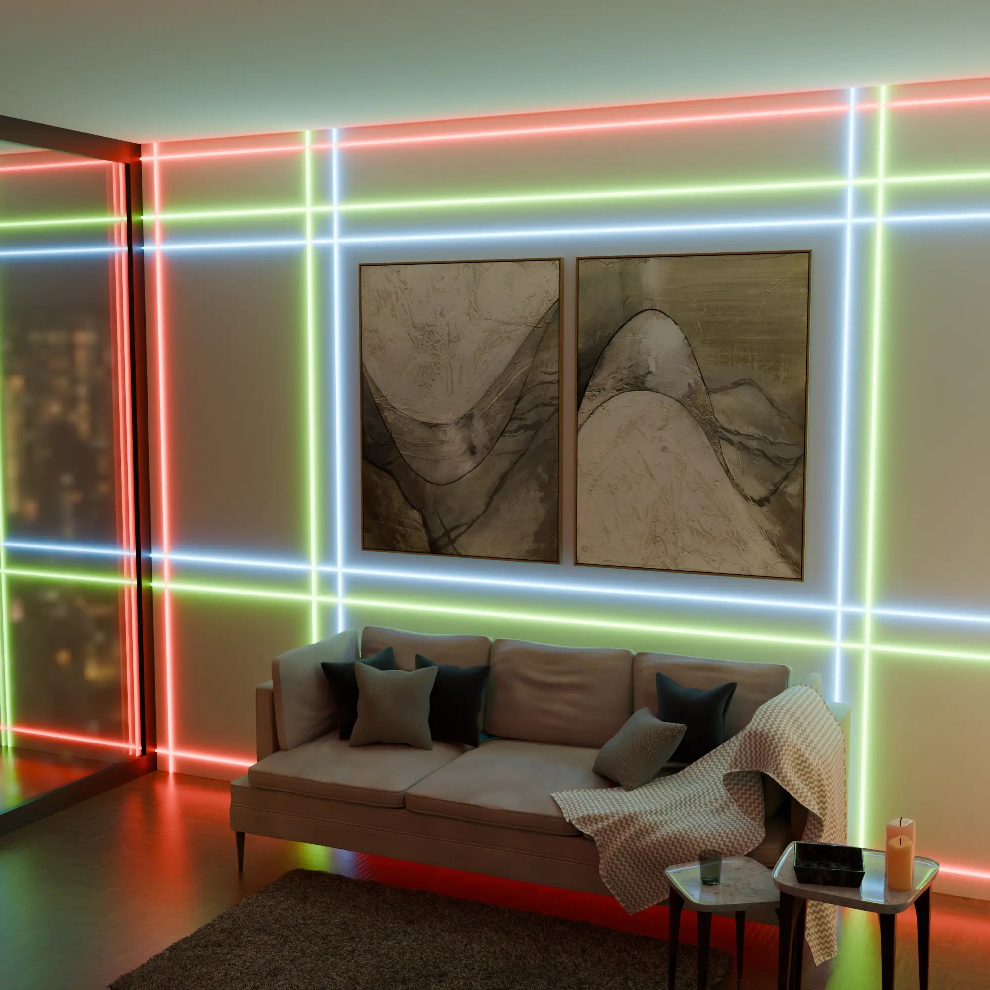 Versatile RGB Smart LED Rope Light for Creative Indoor Outdoor Decor