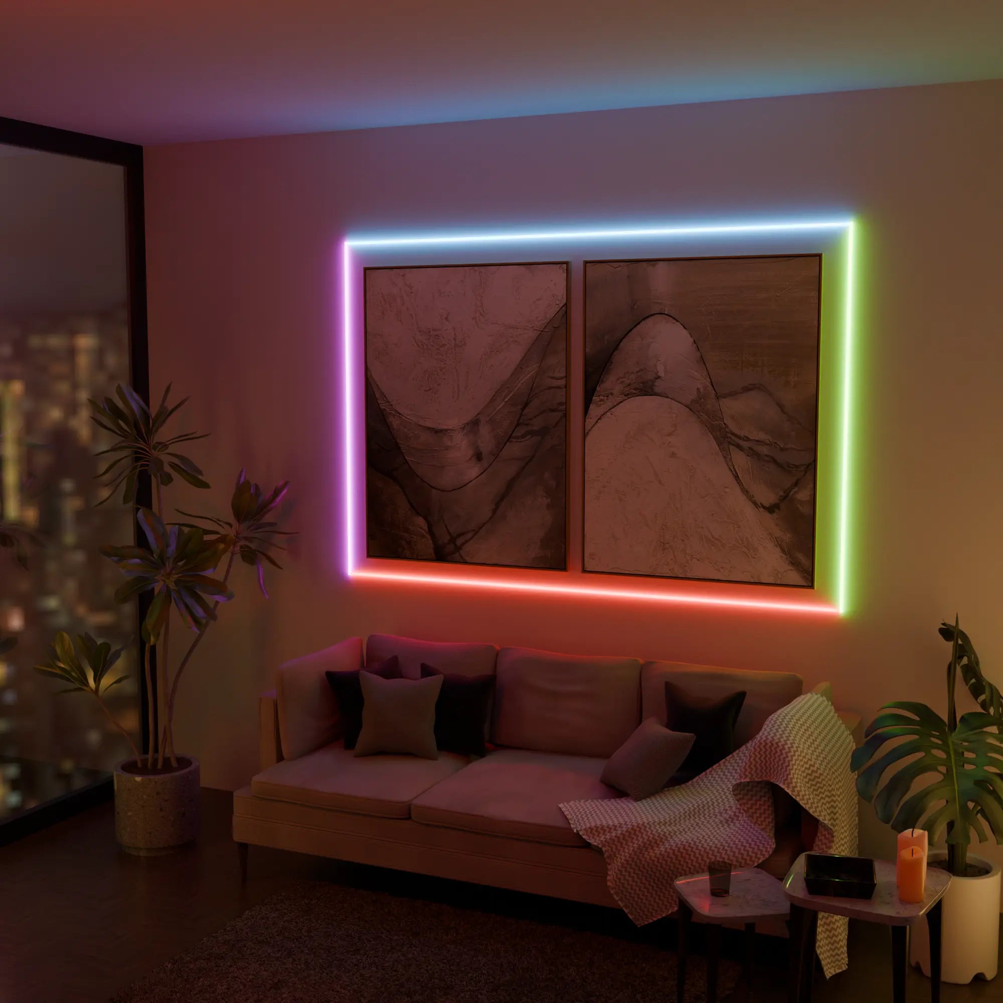 Versatile RGB Smart LED Rope Light for Creative Indoor Outdoor Decor