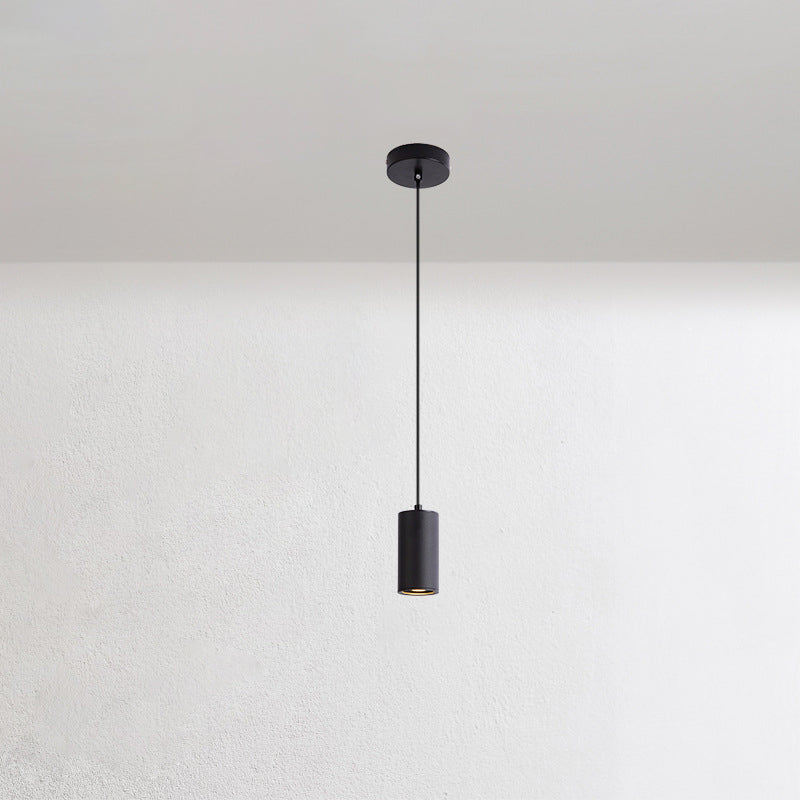 Modern Black Iron Mini Pendant Light Fixture for Minimalist Living Room