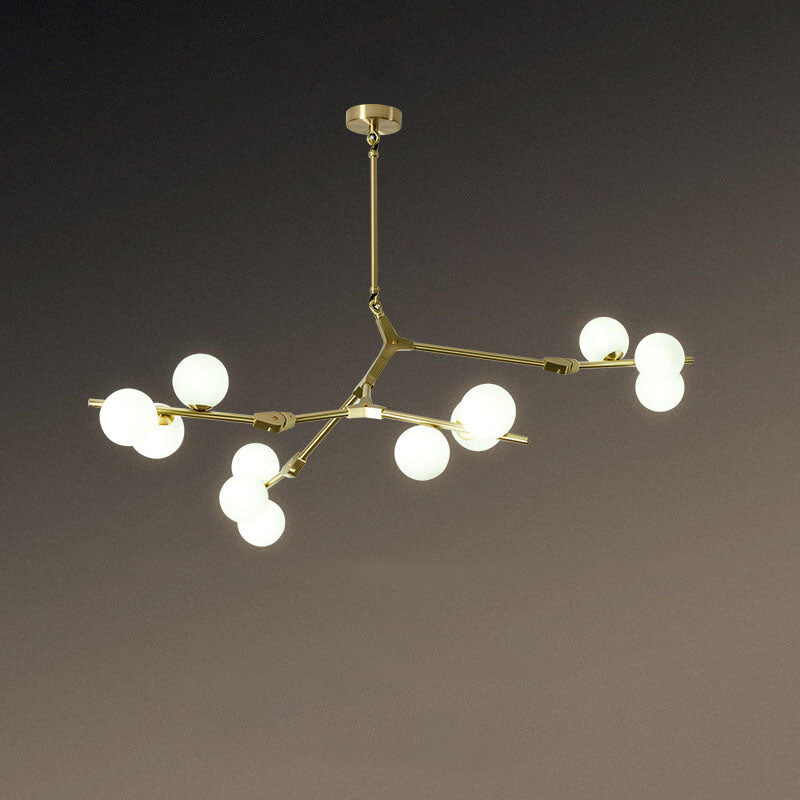 Modern Glass Chandelier with 12/18/24 Lights for Stylish Living Room