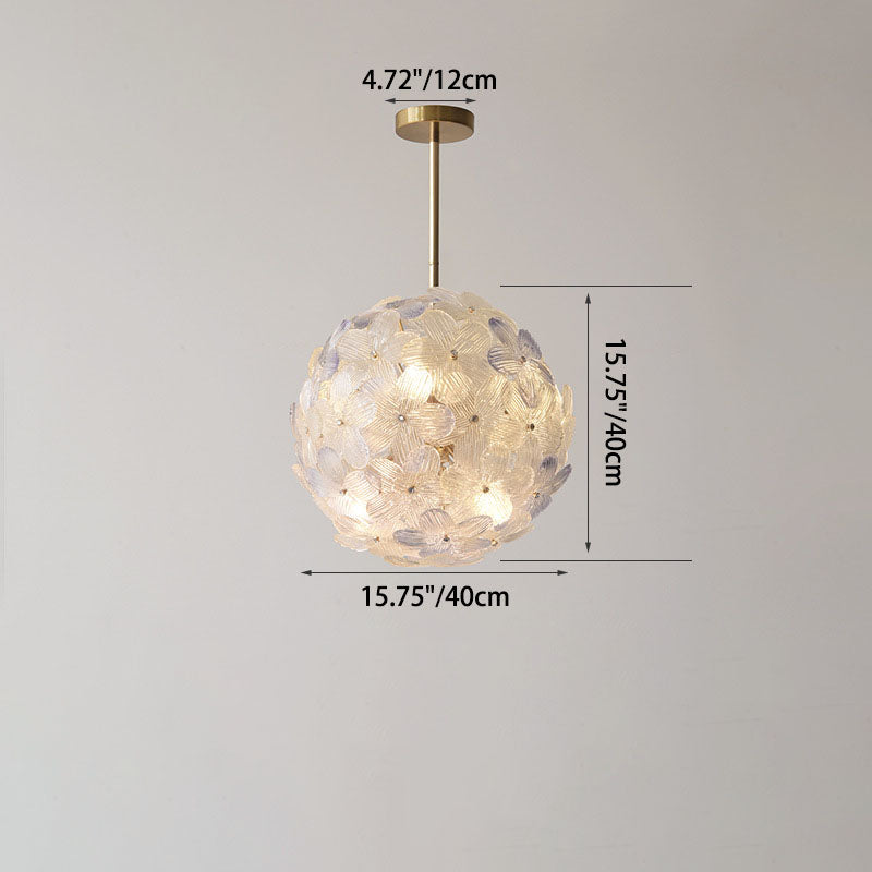 Modern Art Deco Gold Glass & Iron 6/8 Light Chandelier for Living Room