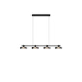 Nordic Black Stainless Steel LED Island Chandelier for Kitchen Decor
