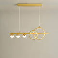 Sleek Silver LED Round Globe Chandelier Pendant Light for Kitchen Island