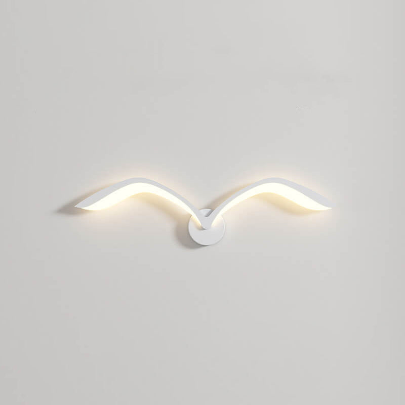 Nordic Minimalist White Acrylic LED Wall Sconce for Living Room Decor