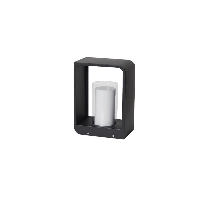 Contemporary Square Stainless Steel LED Landscape Light for Outdoor Use