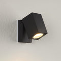 Adjustable Modern Black Square LED Outdoor Spotlight Wall Lamp for Garden