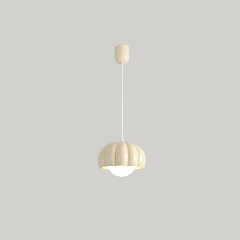 Contemporary Cream Aluminum Resin Pendant Chandelier for Dining Room