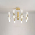 Nordic Style Black Wrought Iron Chandelier Pendant for Bedroom Décor