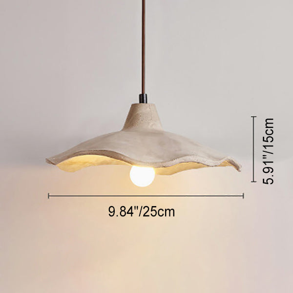 Japanese Vintage Cement Flower Shape Chandelier for Kitchen Island
