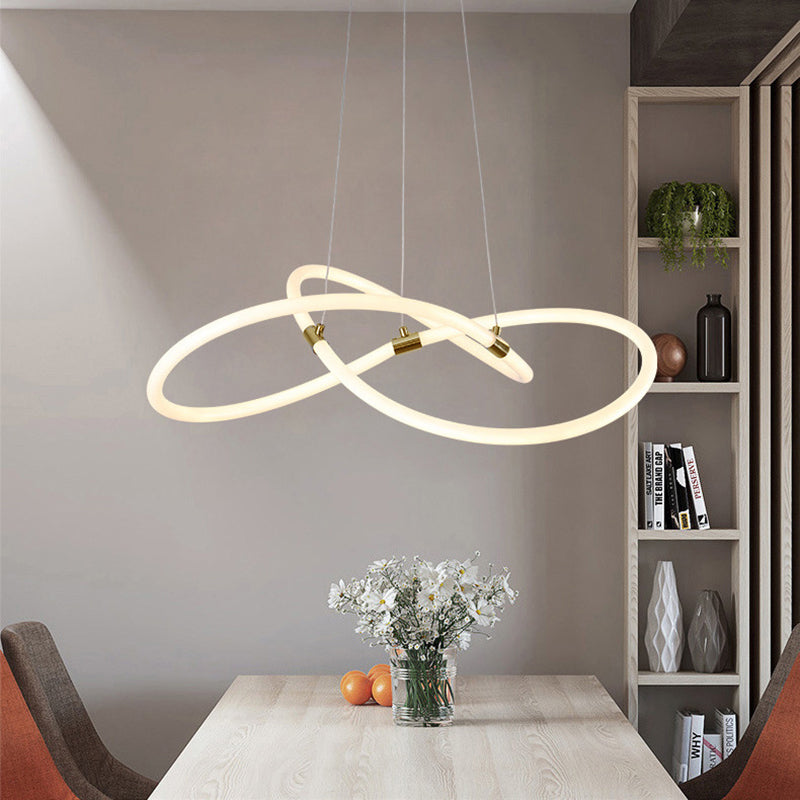 Nordic Style Acrylic LED Chandelier Pendant Light for Kitchen Island