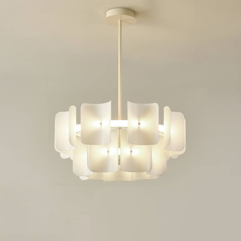 Contemporary Black Iron & Aluminum LED Island Chandelier for Kitchen