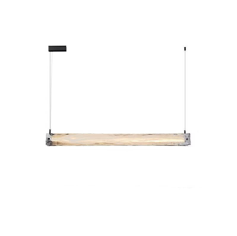 Modern Clear Glass LED Chandelier Pendant Light for Kitchen Island