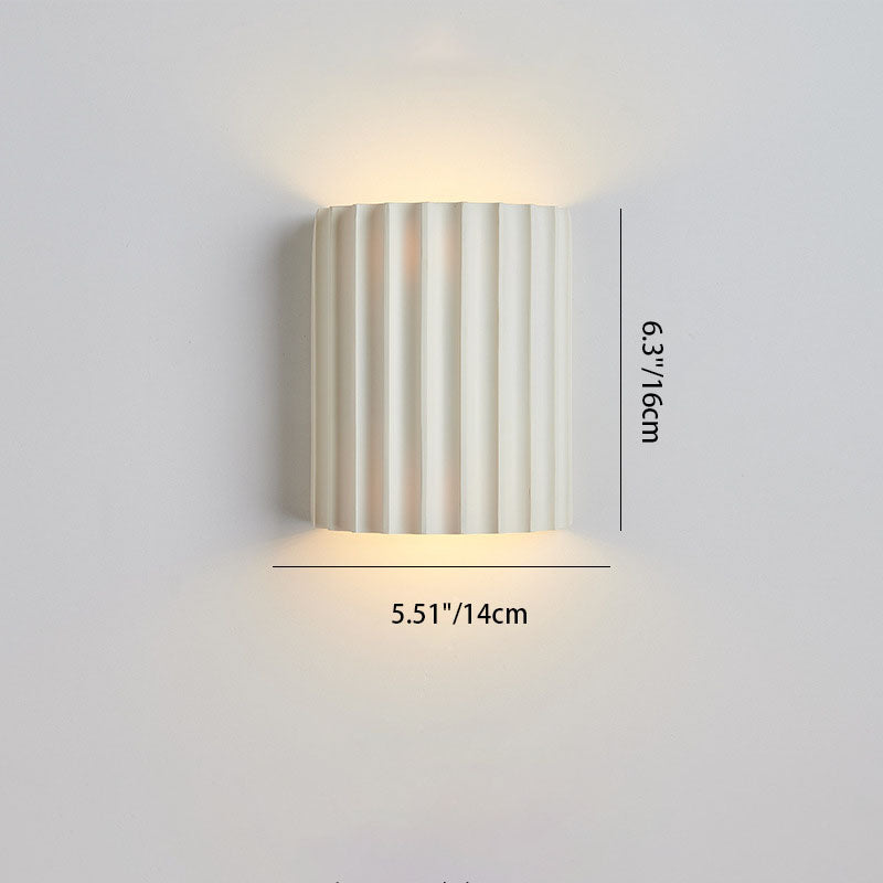 Stylish White Resin 2-Light Nordic Wall Sconce for Bedroom Decor