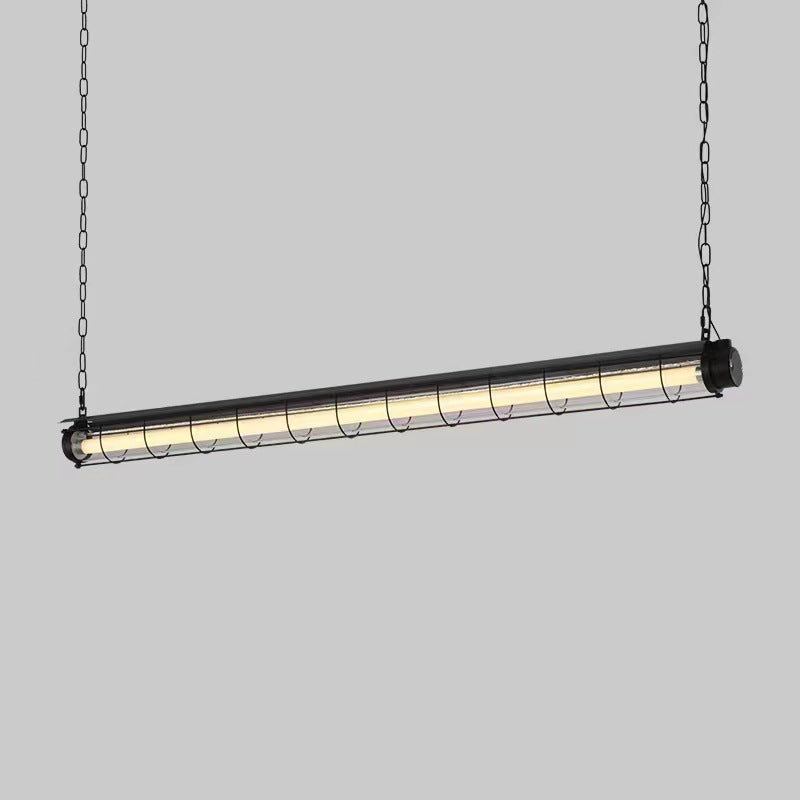 Modern Industrial Acrylic 1/2 Light Chandelier for Dining Room