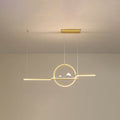 Contemporary Black LED Chandelier Pendant Light for Dining Room & Foyer
