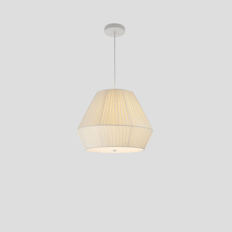 Modern Minimalist Iron Fabric Oval Round 3-Light Chandelier For Living Room