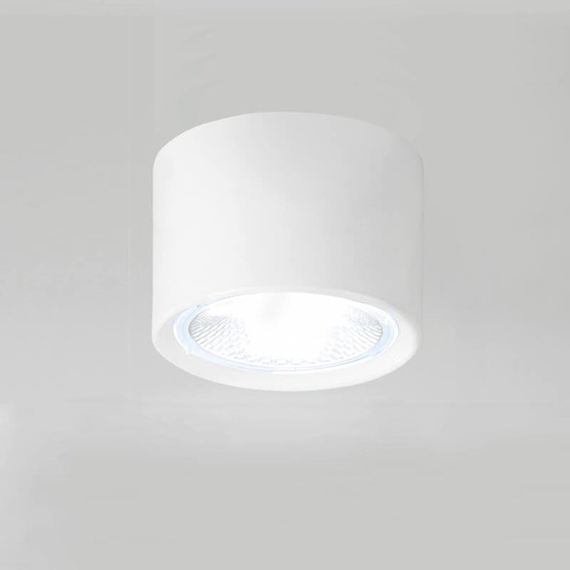 Sleek Black Nordic Cylinder LED Flush Mount Ceiling Light for Modern Interiors
