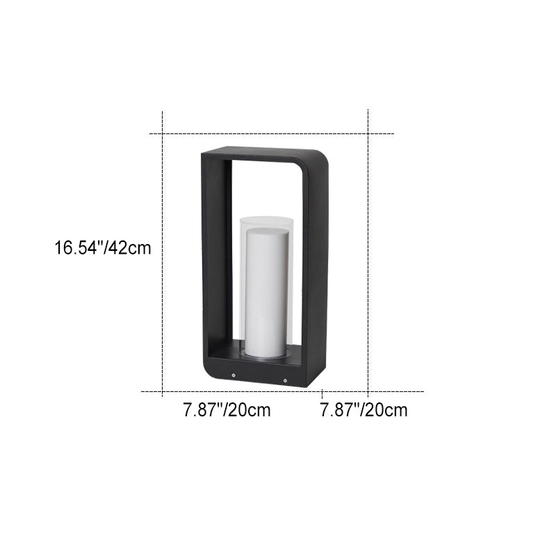 Contemporary Square Stainless Steel LED Landscape Light for Outdoor Use