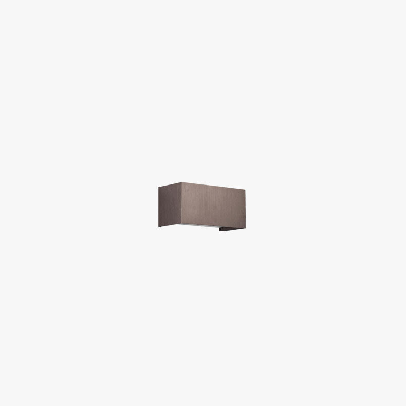 Modern Gray Aluminum Square LED Wall Sconce Lamp for Entryway Lighting