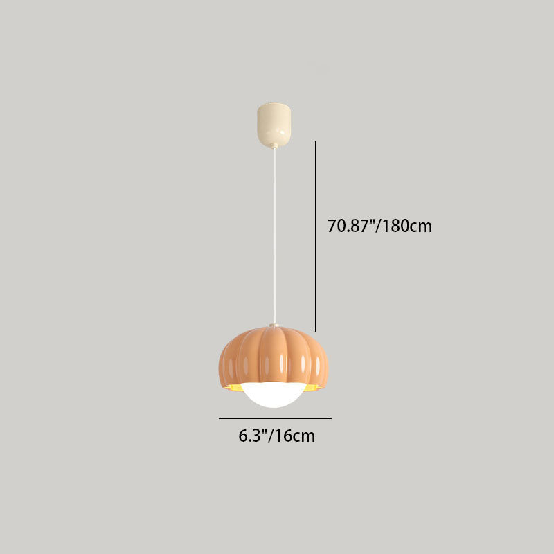 Contemporary Cream Aluminum Resin Pendant Chandelier for Dining Room