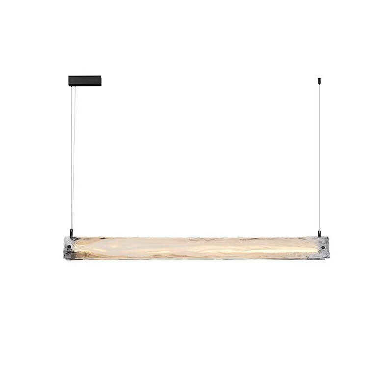 Modern Clear Glass LED Chandelier Pendant Light for Kitchen Island