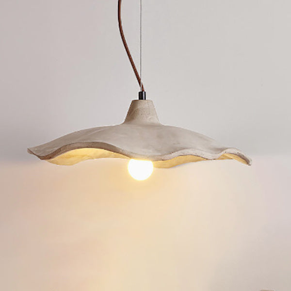 Japanese Vintage Cement Flower Shape Chandelier for Kitchen Island